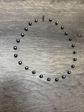 Classic Black Pearl Strand Necklace